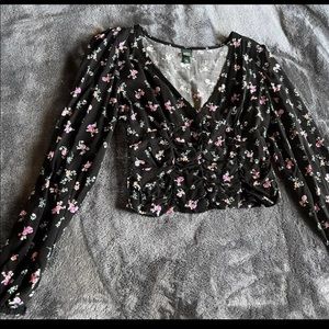Floral crop top